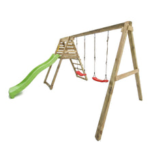 Cargar imagen en el visor de la galería, Parque Infantil de Madera Max-Play Gym con Tobogán
