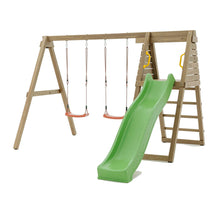 Cargar imagen en el visor de la galería, Parque Infantil de Madera Max-Play Gym con Tobogán
