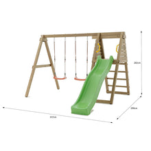 Cargar imagen en el visor de la galería, Parque Infantil de Madera Max-Play Gym con Tobogán
