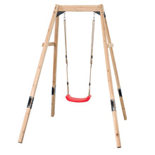 Load image into Gallery viewer, Columpio de madera individual para jardín - Ollie
