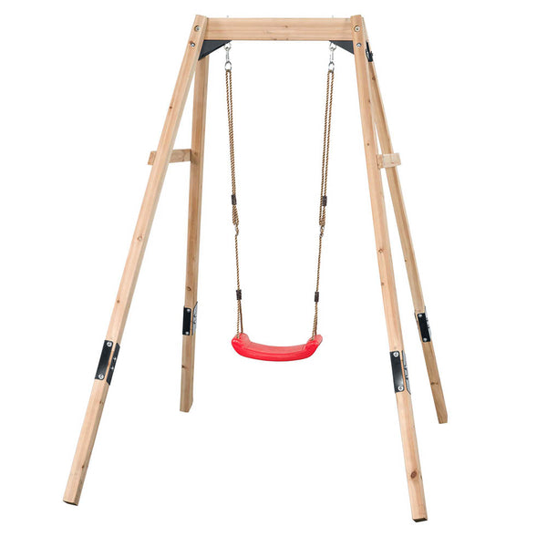 Columpio de madera individual para jardín - Ollie