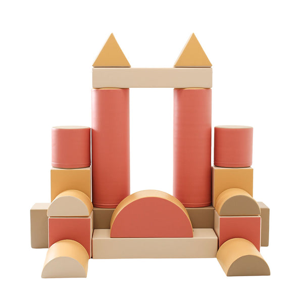 Conjunto de Bloques de Espuma para Psicomotricidad Fortress - Rosa Pastel