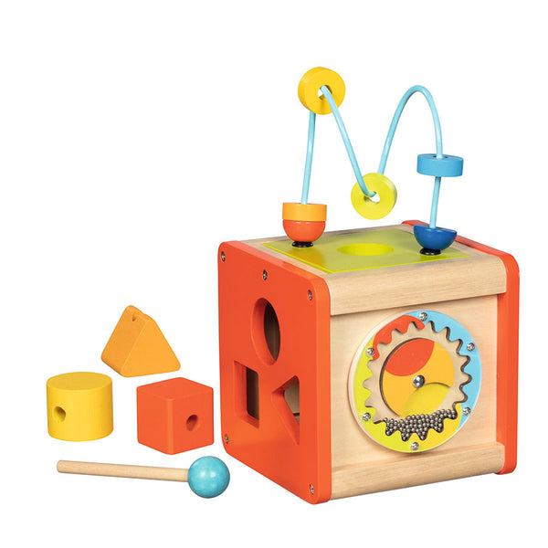 Cubo de Figuras y Actividades Musicales Educativo de Madera Goki