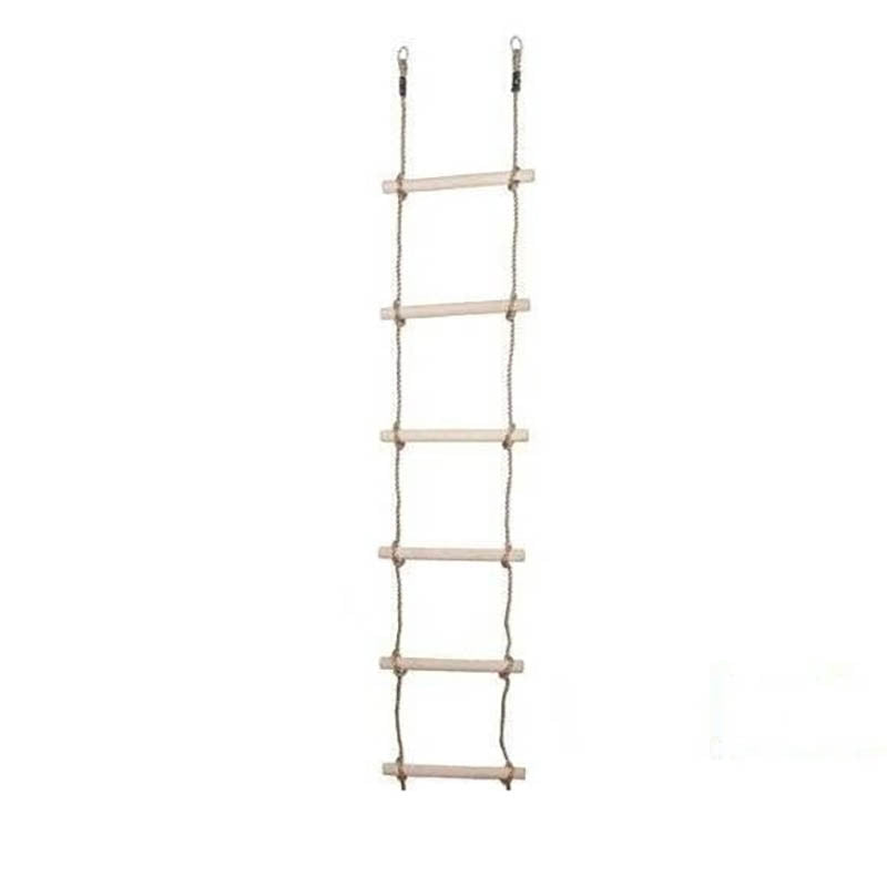 Escala de corda 6 esglaons de fusta