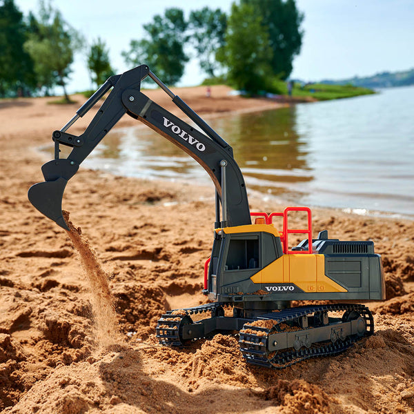 Excavadora Volvo RC Dickie 60 cm con luz y sonido