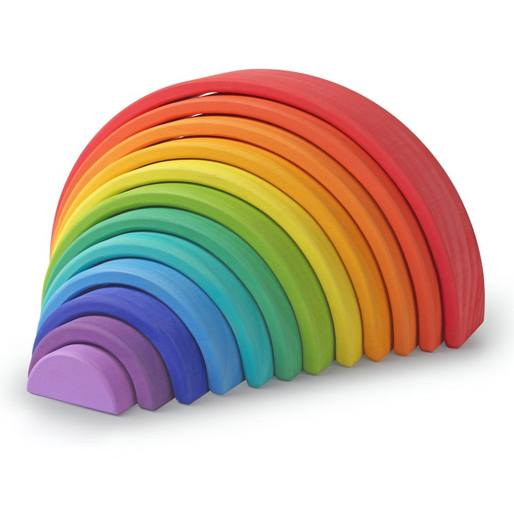 Large Rainbow Wooden Toy - Multicolor