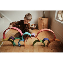 Load image into Gallery viewer, Large Rainbow Wooden Toy - Multicolor
