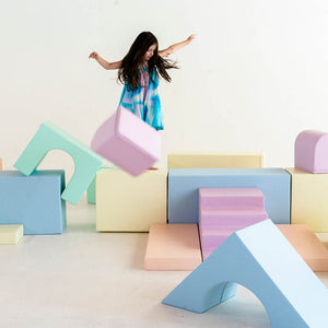 Bloques de Psicomotricidad Iglu Mega Castillo color Pastel