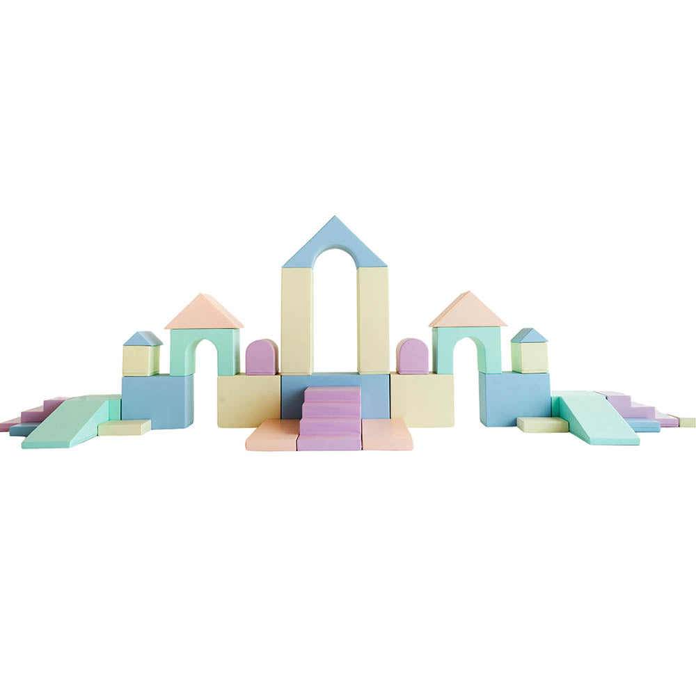 Bloques de Psicomotricidad Iglu Mega Castillo color Pastel