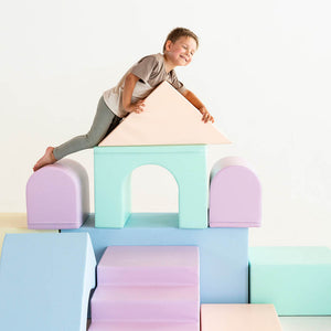 Bloques de Psicomotricidad Iglu Mega Castillo color Pastel
