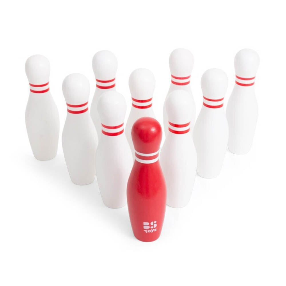 Juego de bolos de madera 18 cm