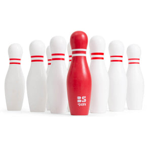 Juego de bolos de madera 18 cm