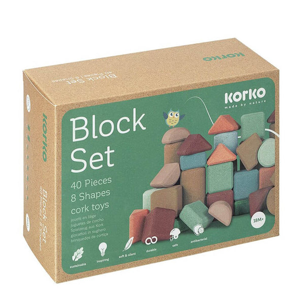 Korko cork block building set medium