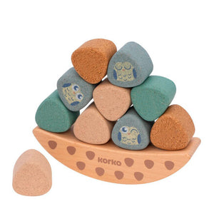 Cork and wood toy - Coco Balance Nest by Korko