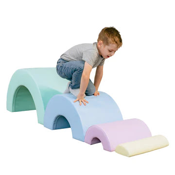 Montessori Rainbow Sensory Development Foam Play Set Juego y