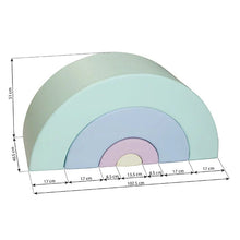 Cargar imagen en el visor de la galería, Juego Montessori Arco Iris de espuma color Pastel
