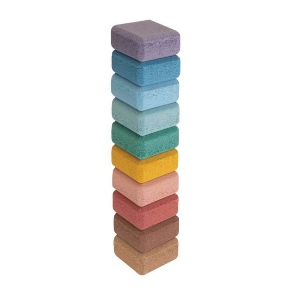 Juego de construcción de bloques de corcho Korko Nature Rainbow