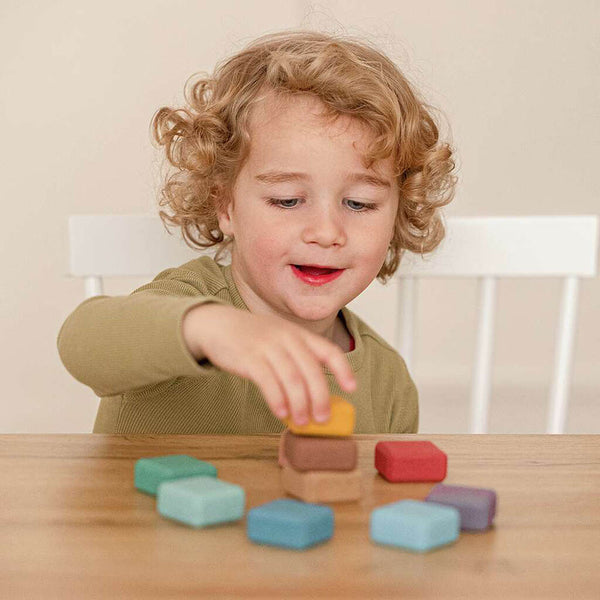 Juego de construcción de bloques de corcho Korko Nature Rainbow