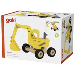 Juguete Excavadora de Madera Goki