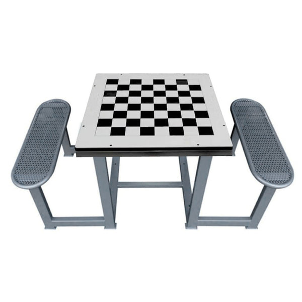 Chess table with benches approved for public use