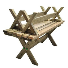 Carregar imagem no visualizador da galeria, Mesa de picnic XERTA 180 Madera sin pintar para Uso Público y Privado
