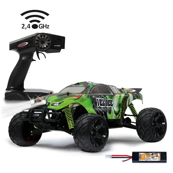 Monster Truck RC Veloce 4WD 1:10 LiPo con LED - JAMARA