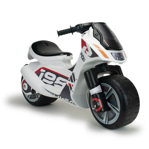 INJUSA Scooter Dragon White Ride-On Motorbike