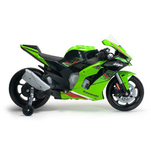 Carregar imatge al visor de la galeria, Moto Elèctrica Infantil Kawasaki Ninja ZX-R10 12V Verda
