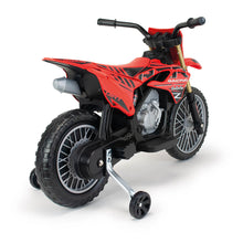 Carregar imatge al visor de la galeria, Moto Elèctrica Infantil RUNRUNTOYS Cross 12V Vermella Injusa
