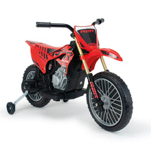 Carregar imatge al visor de la galeria, Moto Elèctrica Infantil RUNRUNTOYS Cross 12V Vermella Injusa
