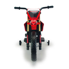 Carregar imatge al visor de la galeria, Moto Elèctrica Infantil RUNRUNTOYS Cross 12V Vermella Injusa
