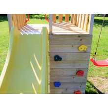 Cargar imagen en el visor de la galería, Parque Infantil Torre Junior 7 con mesa picnic y rocódromo
