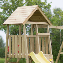 Cargar imagen en el visor de la galería, Parque Infantil Torre Junior 7 con mesa picnic y rocódromo
