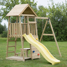 Cargar imagen en el visor de la galería, Parque Infantil Torre Junior 7 con mesa picnic y rocódromo
