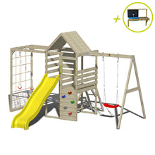 Cargar imagen en el visor de la galería, Parque infantil para jardín Climb Tower 41 con colulmpio y cocina
