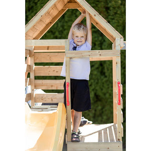 Parque infantil para jardín Climb Tower 41 con colulmpio y cocina