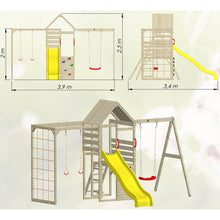 Cargar imagen en el visor de la galería, Parque infantil para jardín Climb Tower 41 con colulmpio y cocina
