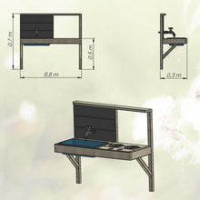 Load image into Gallery viewer, Garden Playground - My Lodge with Double Swing, Kitchen and Gym
