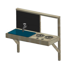 Load image into Gallery viewer, Garden Playground - My Lodge with Double Swing, Kitchen and Gym
