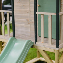 Load image into Gallery viewer, Wooden Adventure Cottage Playground with Platform, Slide, and Swing
