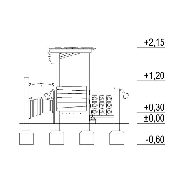 Parque Infantil De Robinia 3 En Raya Uso Público