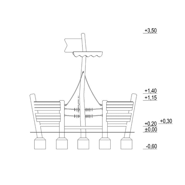Parque Infantil De Robinia Barco Uso Público
