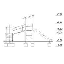 Cargar imagen en el visor de la galería, Parque Infantil De Robinia Torre Activa 2 Uso Público
