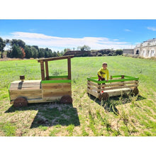 Carregar imatge al visor de la galeria, Parc Infantil TREN PINXO: Locomotora + 2 vagons Ús Públic
