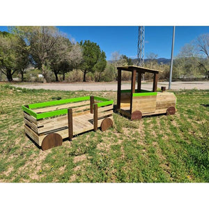 Parc Infantil TREN PINXO: Locomotora + 2 vagons Ús Públic