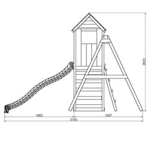 Carregar imatge al visor de la galeria, Parc Infantil de Fusta Max-Play 5 amb Tobogan
