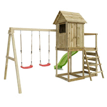 Carregar imatge al visor de la galeria, Parc Infantil de Fusta Max-Play 5 amb Tobogan
