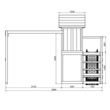 Carregar imatge al visor de la galeria, Parc Infantil de Fusta Max-Play 5 amb Tobogan
