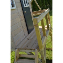 Load image into Gallery viewer, Wooden Playhouse - My Lodge with swing, gym and kitchen
