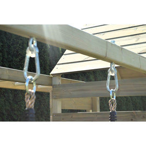 Parque infantil para jardín Climb Tower 42 con colulmpio doble y cocina